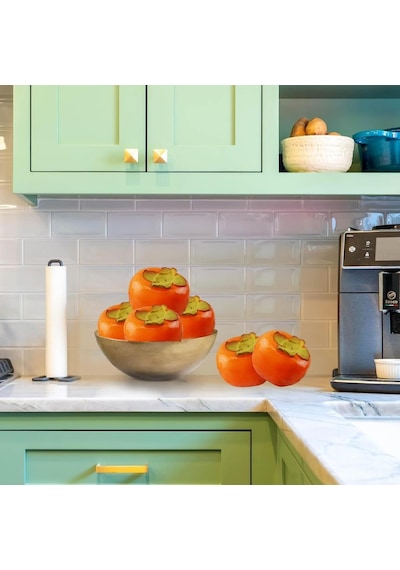 Yapay Meyve Cennet Hurması Fruit Tropik Meyve 12 7cm 1adet