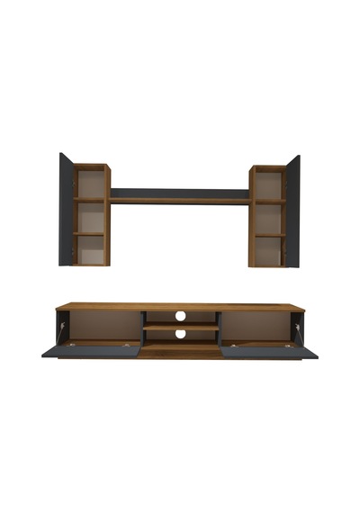 Decoraktiv Eko 5db Mdf Dvd Tv Ünitesi Tv Sehpası Pera - Antrasit