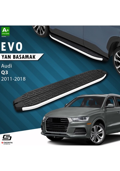 S-dizayn Audi Q3 8u Evo Aluminyum Yan Basamak 173 Cm 2011-2018