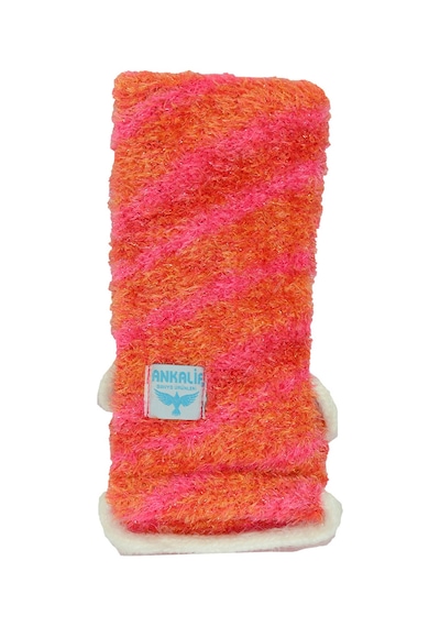 Ankalif İpli Sırt ve Vücut Yumuşak Banyo Lifi Pembe - Turuncu 56 x 10 CM