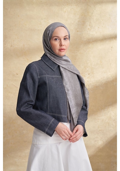 Armanda Jose Jakar Ethnic Desen Şal- 3303 Gri