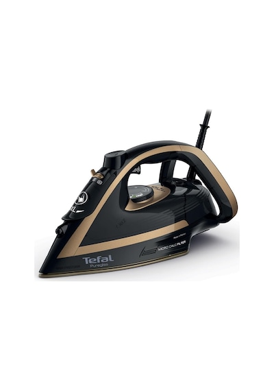 Fv8064 Puregliss Buharlı Ütü 3000 Watt 280 G/dk Buhar Darbe 0 50 G/dk Değişken Buhar Dikey Buharlı Durilium Airglide Autoclean Ütü Tabanı Micro-calc Filtre, Siyah/altın