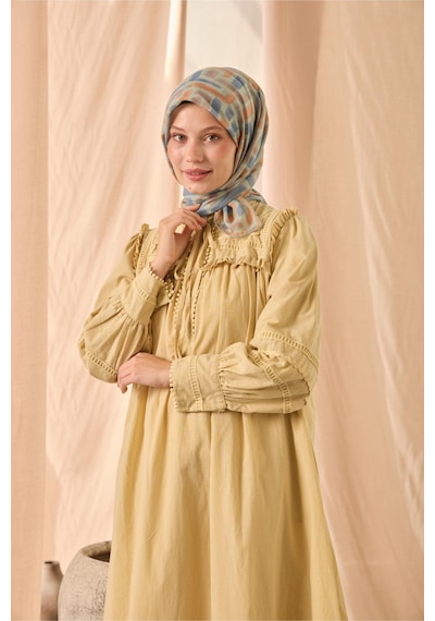 Silk Home Soft Eşarp 73096-25 Su Yeşili, Soluk Turuncu, İndigo, Gül Kurusu