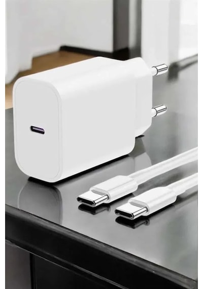 İos Uyumlu Type-c Girişli Hızlı Şarj 15/15 Pro Max Adaptör Ve Kablosu . 96009368