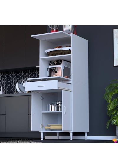 Eliusta Serale 56 Cm Derinlikte 4 Kapaklı Dolap Mutfak Fırın Dolabı 60x162,4x56 Cm Modüler Beyaz Dolap Beyaz Eliusta Serale 56 Cm Derinlikte 4 Kapaklı Dolap Mutfak Fırın Dolabı 60x162,4x56 Cm Modüler Beyaz Dolap Beyaz