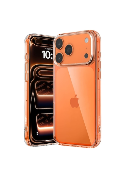 İphone 17 Pro Max/18 Pro Max İle Uyumlu Crystal Ultra Şeffaf Silikon Kılıf Arkası Sert Polikarbonat Kenarları Yumuşak Tpu Darbe Emici İç Hava Yastığı Destekli Kapak 17 Pro Max/18 Pro Max