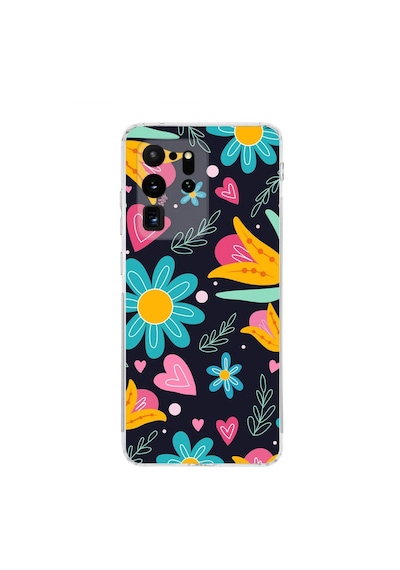 Samsung Galaxy S20 Ultra İle Uyumlu Retro Color 1 Kamera Korumalı Şeffaf Kılıf Şeffaf