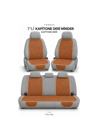 Chevrolet Aveo 2006-2011 Suni Deri Kapitone Minder 7'li