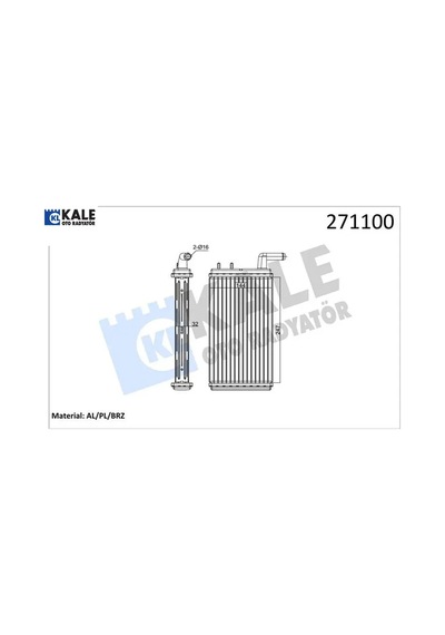 Kalorifer Radyatörü M131 1600 247x144x32 0181831ab Kale Radyatör 4327232/ 85007271