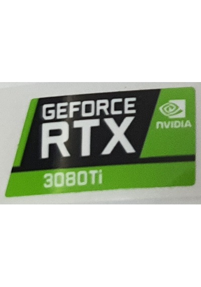 Nvidia Geforce Rtx 3080 Ti Sticker Yatay Etiket D155