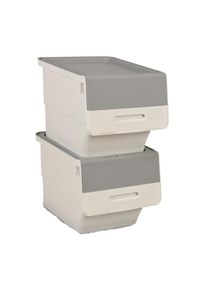 Motek Beyaz Tekerlekli Organizer Çok Amaçlı Saklama Kutusu 2x12 Lt