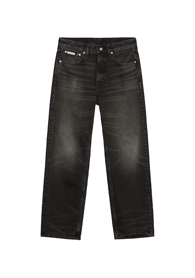 Calvin Klein 90s Straıght Kleın Black Jean Erkek Siyah Kot Pantolon-12566 Siyah