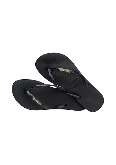 Havaianas Slım Logo Metallıc Kadın Siyah Terlik - 4119875 Siyah
