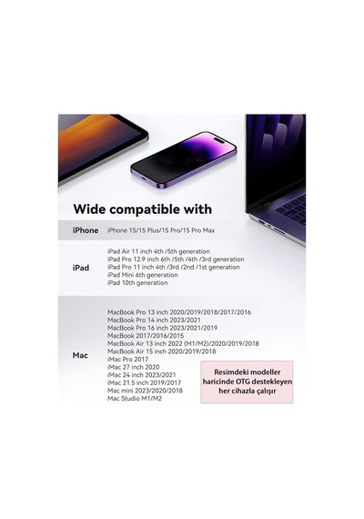 Mt38 Android Ve İphone 15 İle Uyumlu Type-c Çevirici Adaptör Micro Sd Ve Sd Kart Okuyucu