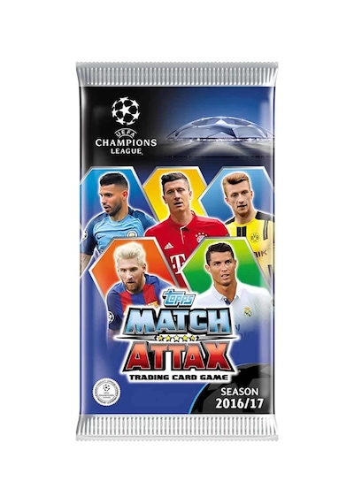 Uefa Şampiyonlar Ligi 16/17 Match Attax Futbolcu Kartları - 1 Paket Fiyatıdır