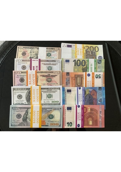 10 Deste Karışık Euro ve Dolar Geçersiz