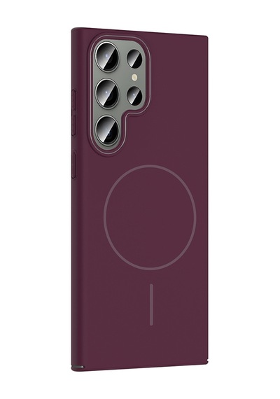 Zore Galaxy S24 Ultra Kılıf Magsafe Şarj Özellikli Ogaa Ruby Silikon Kapak - Lacivert