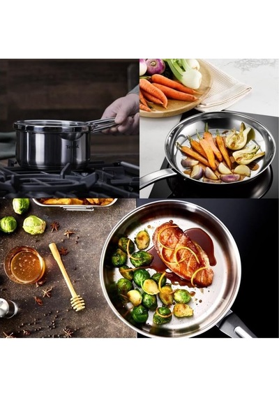 Tefal Duetto İndüksiyon Tabanlı 8 Parça Çelik Tencere Seti - 2100 Diğer
