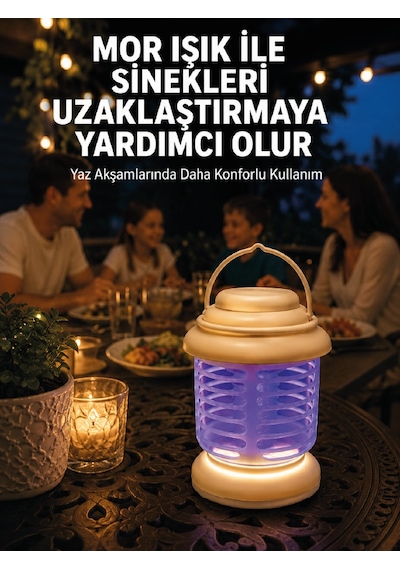 İç Ve Dış Mekân Kullanımına Uygun Sinek Kovucu Lamba - Lisinya