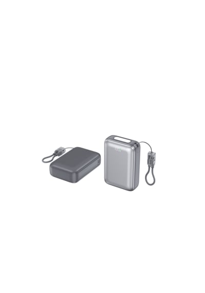 Shaza Nexa Serisi 20.000 Mah Kendinden Kablolu Powerbank - Gri