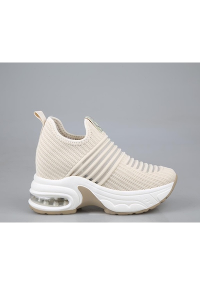 Guja 25y300-8 Dolgu Topuk Bej Kadın Sneakers Bej