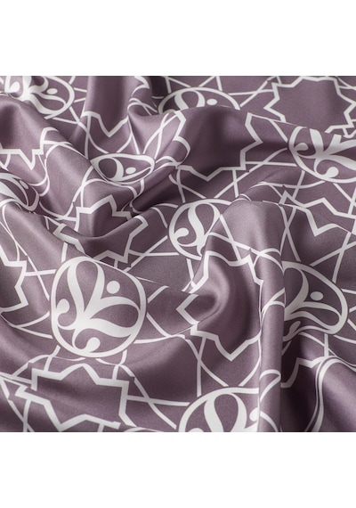 İpekevi Twill İpek Eşarp - Seljuk Monogram - İncir Moru Mor