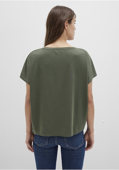 Mavi - Lux Touch Tencel Tm Modal Yeşil Basic Tişört 167245-71551 Yeşil Mavi - Lux Touch Tencel Tm Modal Yeşil Basic Tişört 167245-71551 Yeşil