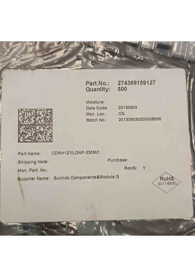 Cdrh127/ldnp-330mc 33uh 3.9a 12.3x12.3x8 Sumıda Smd Bobin 16 Adet