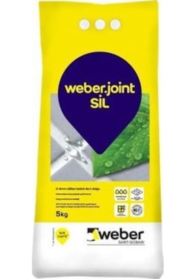 Weber Silikonlu Derz Dolgusu 5 KG  Beyaz