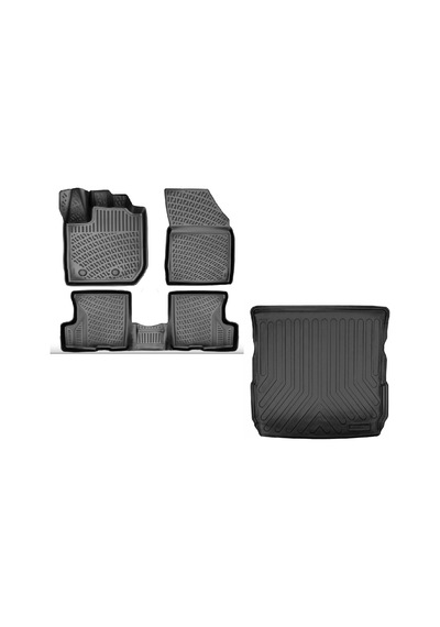 Rizline Dacia Duster 4x4 2023 Sonrası Uyumlu 3d Havuzlu Paspas + Bagaj Havuzu Set