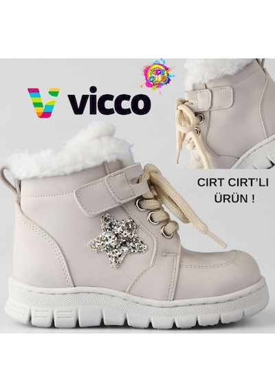 Vicco Punto Kürklü Ortopedik Çocuk Bot Bej
