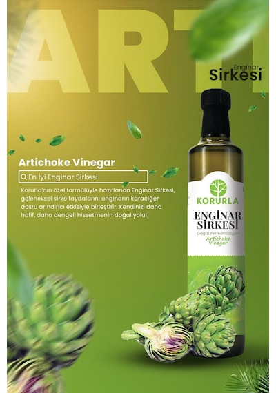 Enginar Sirkesi Doğal Fermantasyon 500 Ml
