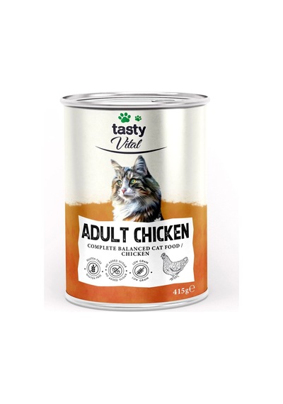 Tavuklu Yetişkin Kedi Konservesi Pate Ve Yumuşak Formda 415 Gr