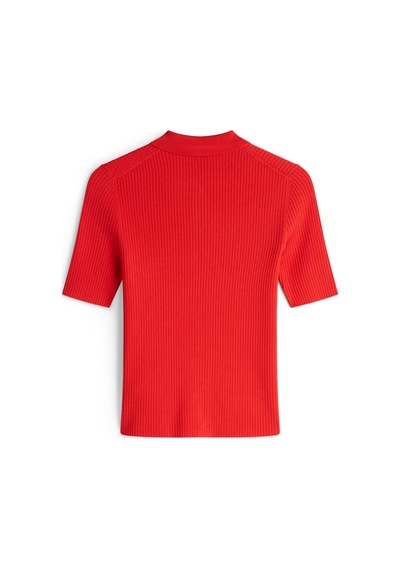Rayon Rıb Slım Polo Ss Swt Kadın Turuncu Bluz - Ww0ww48482 Turuncu