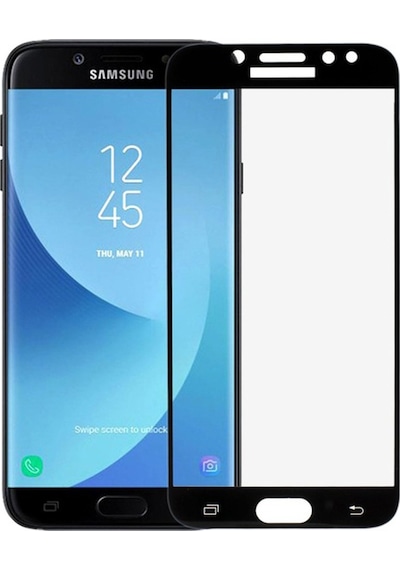 Samsung Uyumlu Galaxy J7 Pro Ekran Koruyucu 9D Tam Kaplayan Kavisli