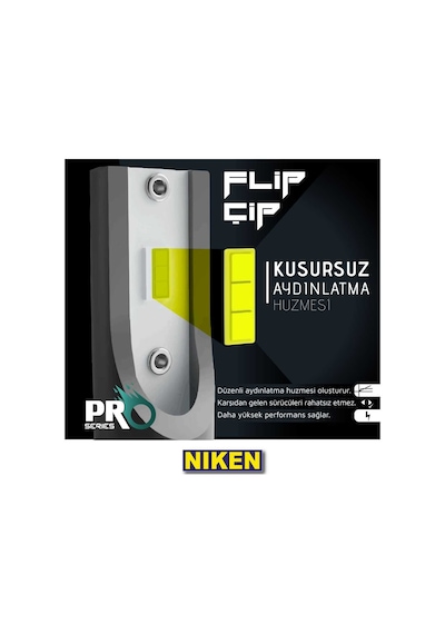H16 Led Xenon Far Aydınlatma Seti Şimşek Etkili Niken Pro 6400Lm