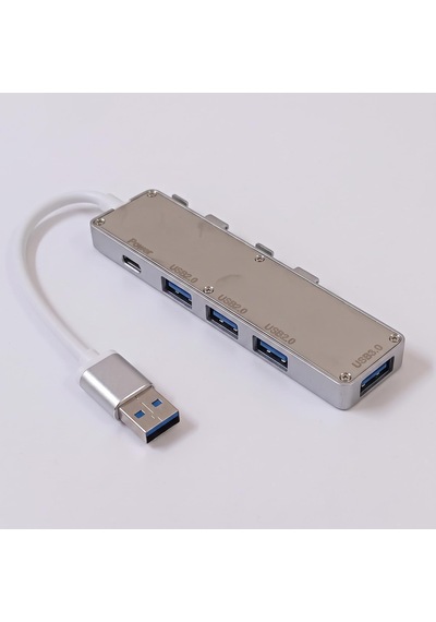 4 Port Usb Çoklayıcı Hub 1x Usb 3.0 + 3x Usb 2.0 5gbps Hızlı Veri Aktarımı Type-c Güç Girişli Bilgisayar Laptop Çoğaltıcı Cn09