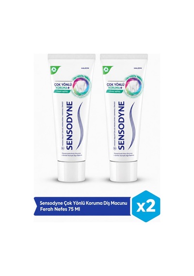 Sensodyne Çok Yönlü Koruma Diş Macunu Ferah Nefes 75ml X2 Adet