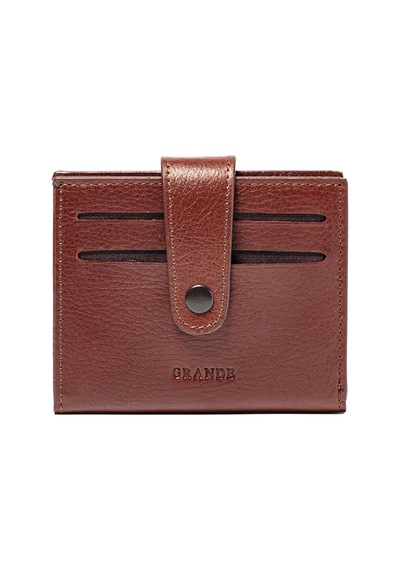 Kahve Cüzdan & Kartlık Unisex 710 Grande Deri Cüzdan Kartlık kahverengi