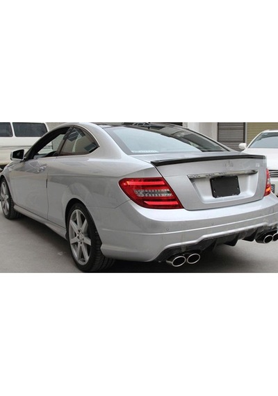 Mercedes W204 C Serisi Kasa Spoiler Piano Black Boyalı