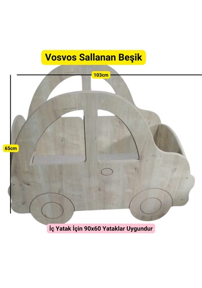 Mukotoys Vosvos Temalı Sallanan Beşik Açık Meşe