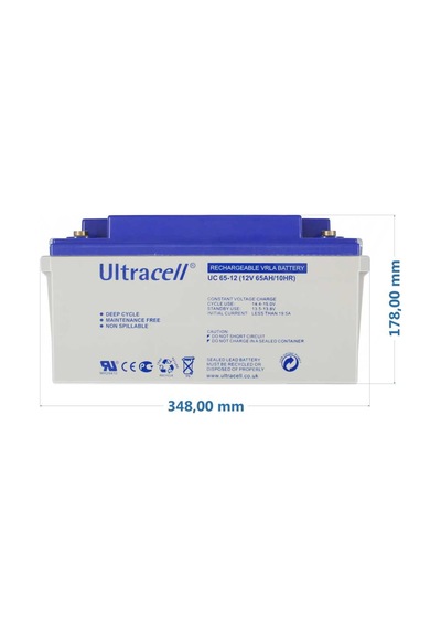 Ultracell Uc65-12 12v 65ah Derin Döngülü Kurşun Asit Agm Kurşun Jel Akü