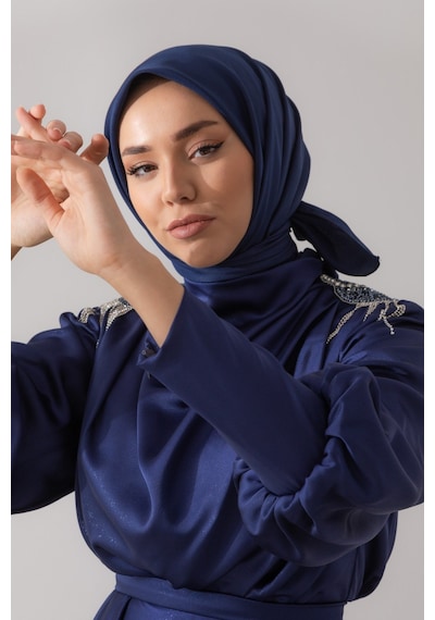 Silk Home Twill Eşarp 11343-73 Lacivert