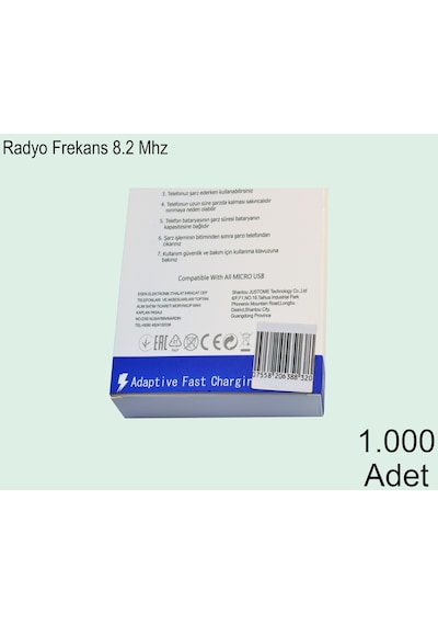 4x4 Cm Barkodlu Alarm Etiketi Rf Radyo Frekans 1000'li Rulo