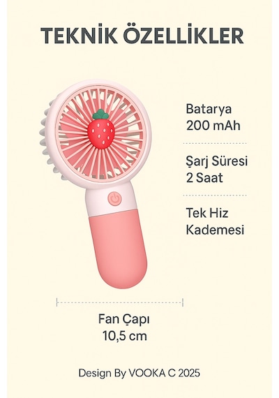 Fan Soğutucu Mini Vantilatör Klima Güçlü Serinletici Taşınabilir Şarjlı Masa Üstü Sessiz Standlı