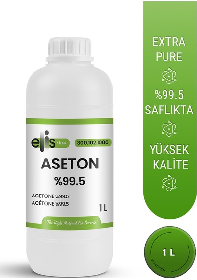 Aseton %99,5 Kimyasal Saflıkta 1 Litre Diğer