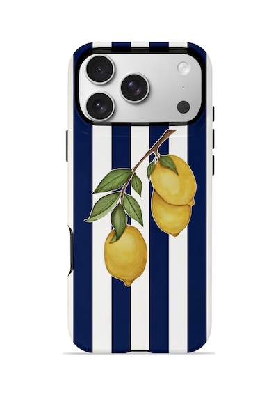 Apple iPhone Uyumlu 17 Pro Vorian Çift Katmanlı Magsafe Kılıf Amalfi Lemon Branch