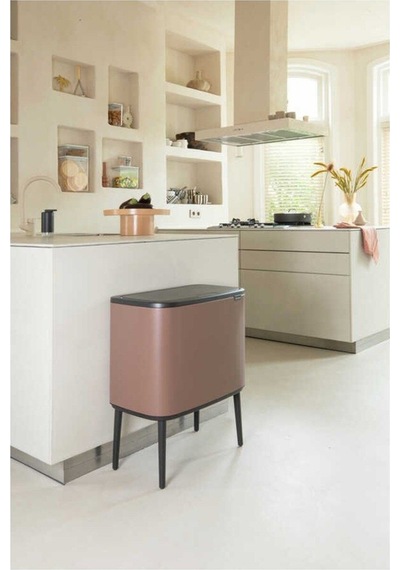 Brabantia Bo Satın Taupe Dokunmatik Çöp Kutusu 11+23lt Rose