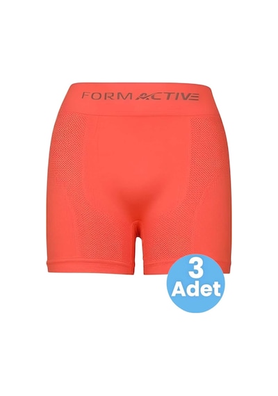 Uniquetrenders Erkek Dikişsiz/seamless Nefes Alabilen Boxer 3 Adet Neon Turuncu