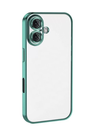 Newface Apple İphone 16 Plus Kılıf Razer Lensli Silikon - Turkuaz